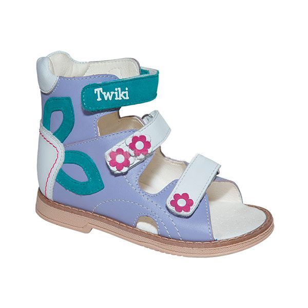 Сандали ортопедические Твики для девочек TW-170 сиреневый/бирюзовый