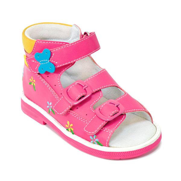 Сандали ортопедические Ортобум для девочек 43397-4 цвет т.розовый