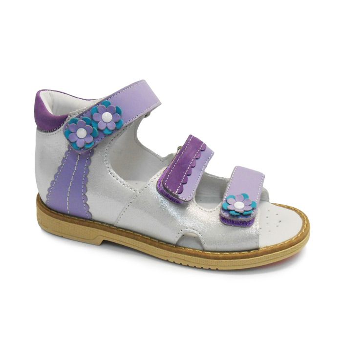 Сандали ортопедические Твики для девочек TW-124 белый/фиолетовый