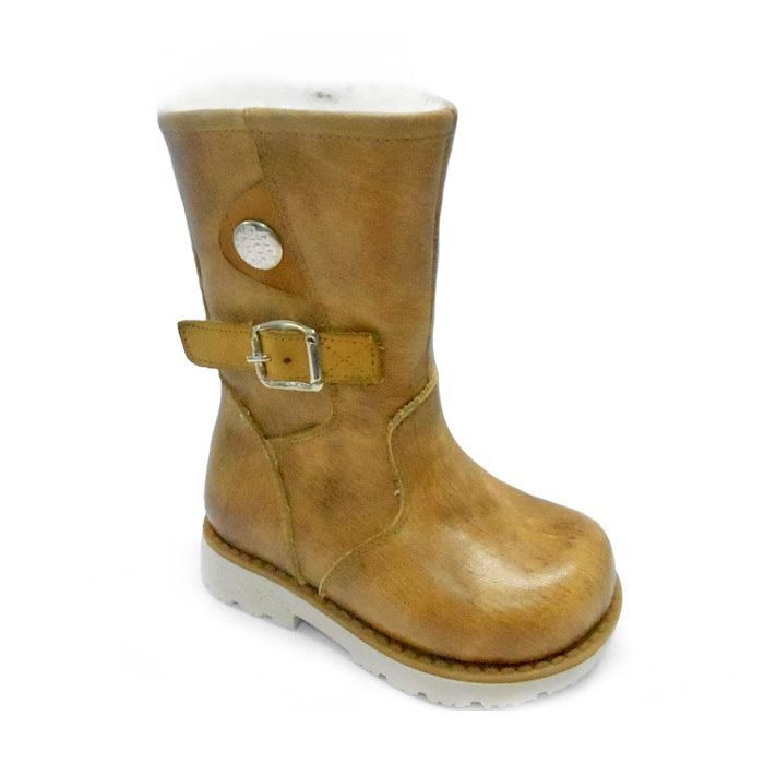 Сапожки Мега Ортопедик зимние натуральный мех для девочек 510-76-16-46 коричневые