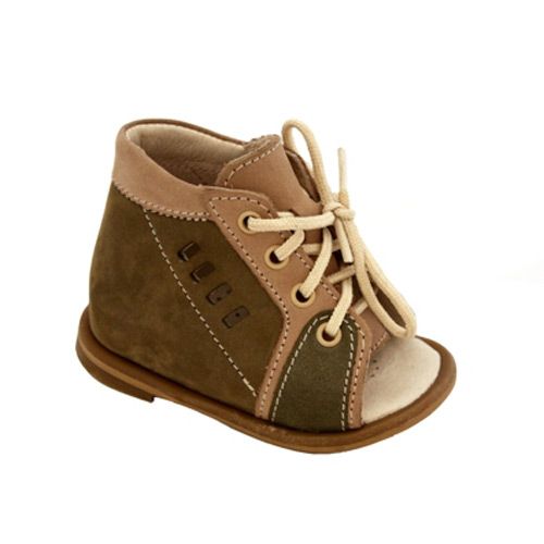 Сандали Тотто на первые шаги для мальчиков 02 14-24-18 хаки/бежевый