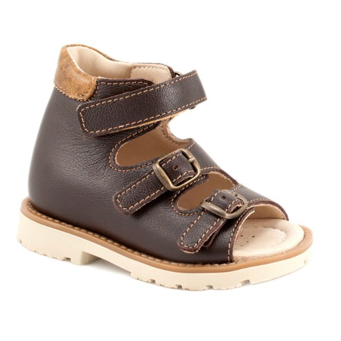 Сандали Мега Ортопедик для мальчиков 051-106 36-2 коричневые