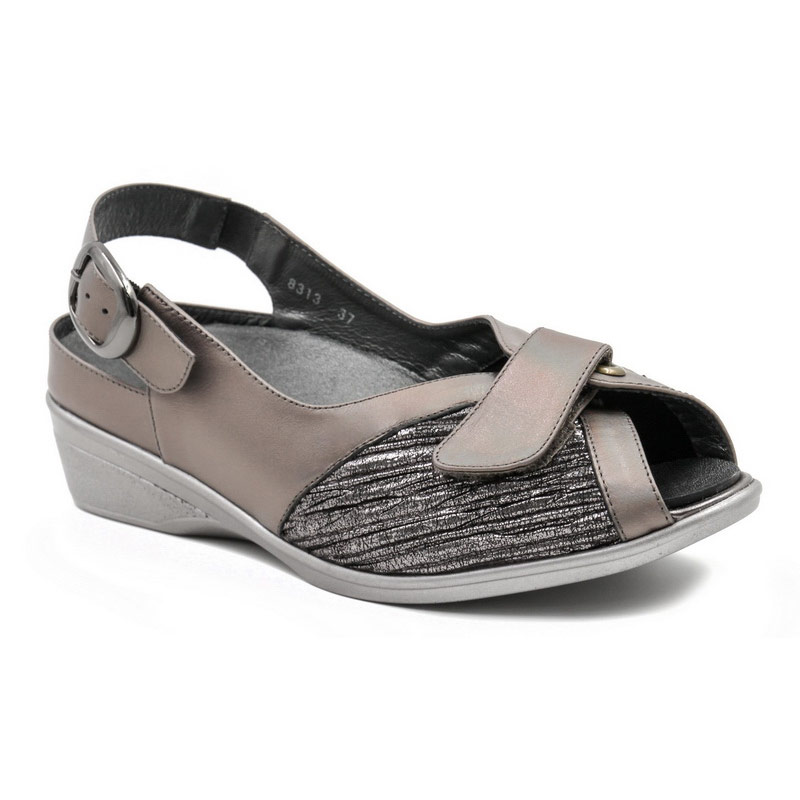 Сандали ортопедические Ортомода женские 8313 металлик.