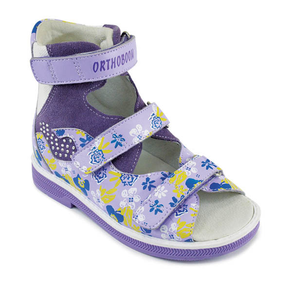 Сандали ортопедические Ортобум для девочек 71057-08 фиолетовые