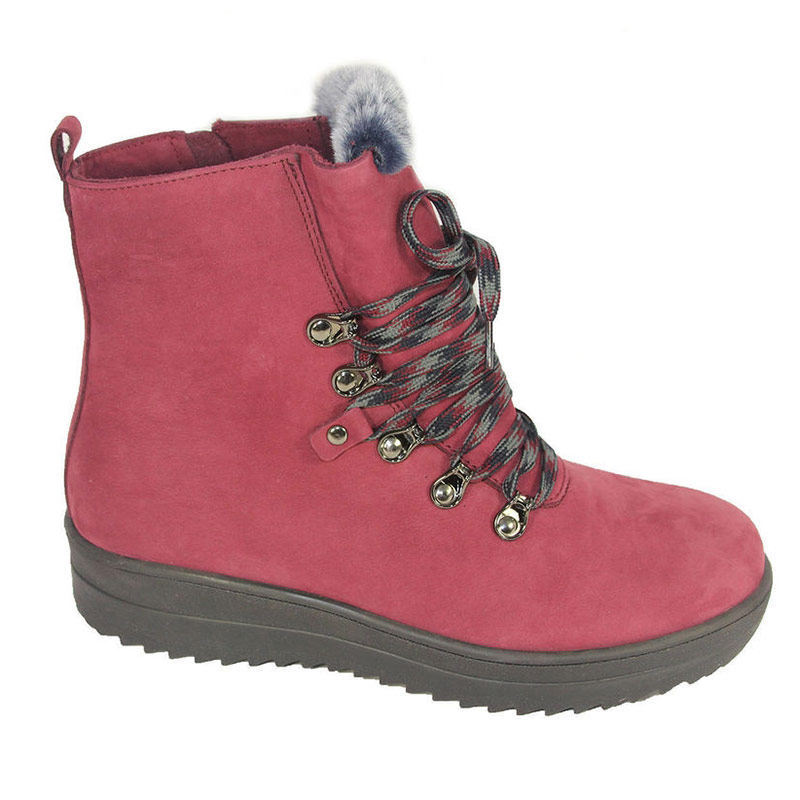 Полусапоги Ricoss с мехом женские 891601/59 бордовые.