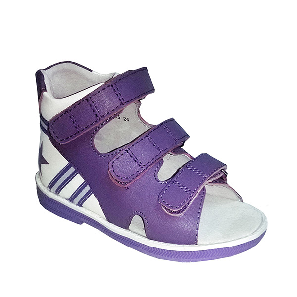 Сандали ортопедические Ортобум для девочек 43397-5 белый/сиреневый