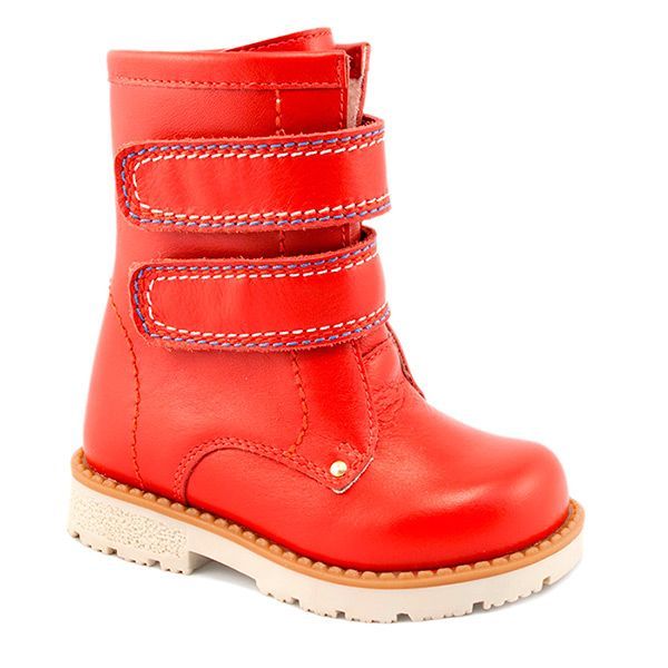 Сапожки Мега Ортопедик утепленные для девочек 458-02 23 красные