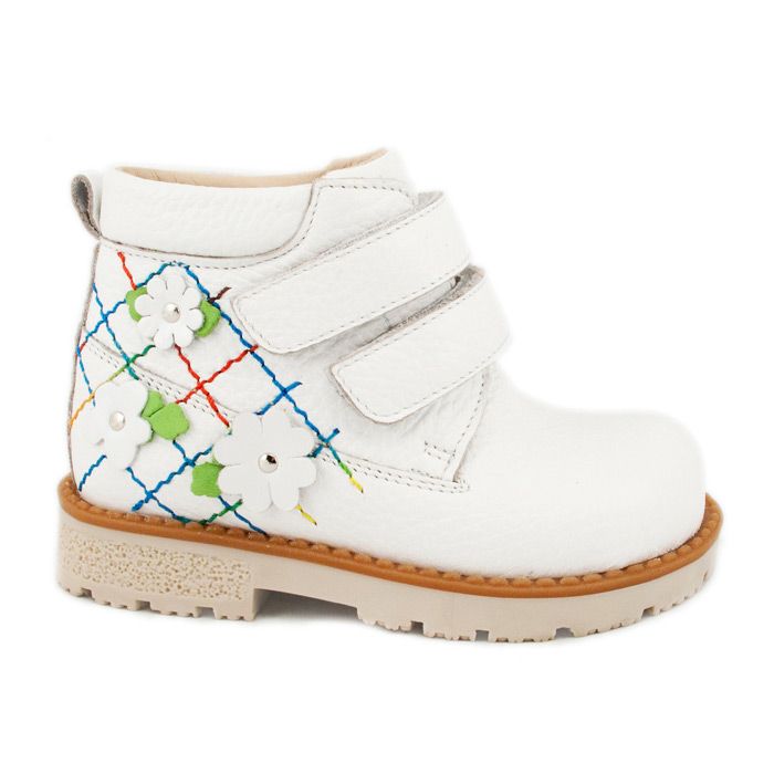 Ботинки Мега Ортопедик демисезонные для девочек 311-21-1-30 белые