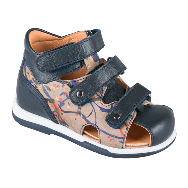 Сандали ортопедические Твики для мальчиков TW-233 синий/серый