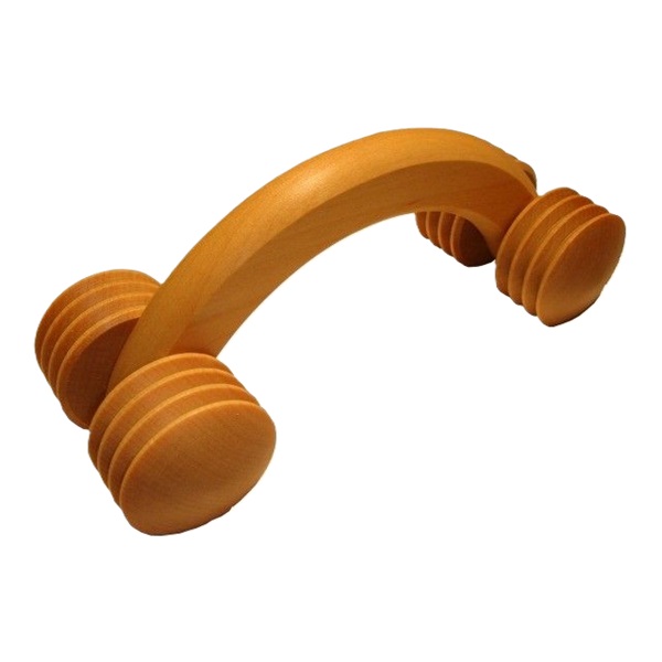 Массажер деревянный Коромысло ребристый МА8302