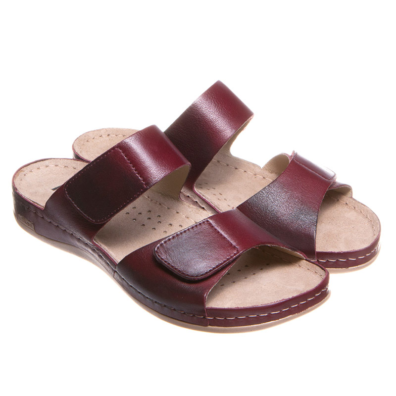 Сабо Leon женские 952 бордовые