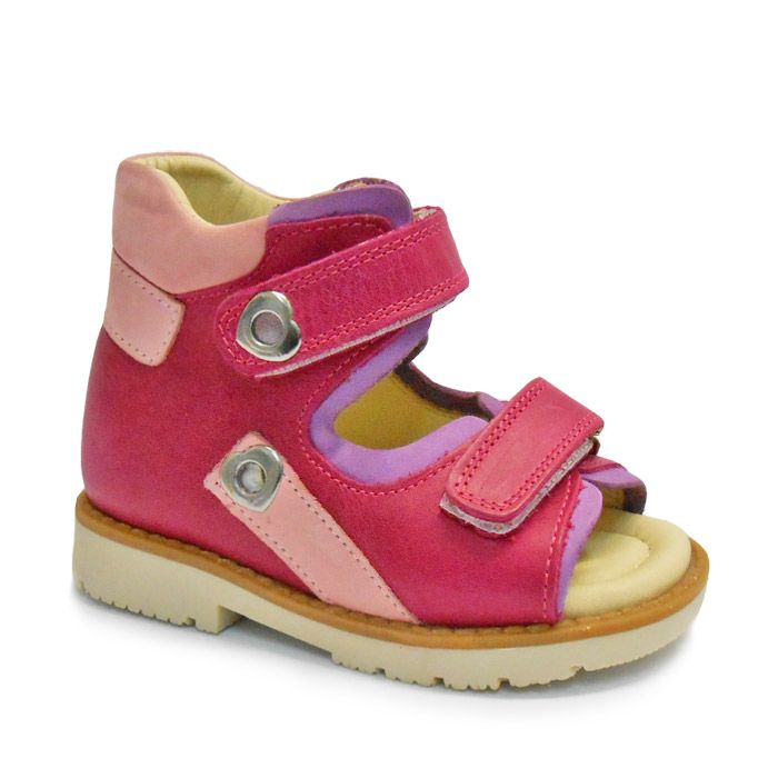 Сандали Мега Ортопедик для девочек 023 40-15 розовые