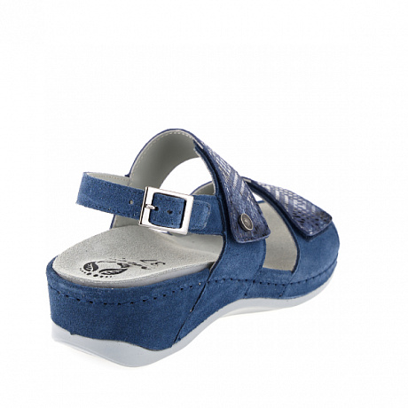 Сандалии Mubb женские 7901-24-8 синий/сине-серебряный. Изображение 2 из 5