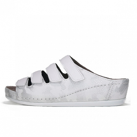 Сабо Luomma повседневные женские LM-703N.010B белый/милитари. Изображение 4 из 5