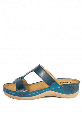 Сабо Leon женские 914 синие. Изображение 2 из 3