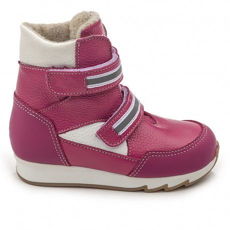 Ботинки Тапибу утепленные для девочек FT-23012.18-OL48O.01 малиновые. Изображение 2 из 3