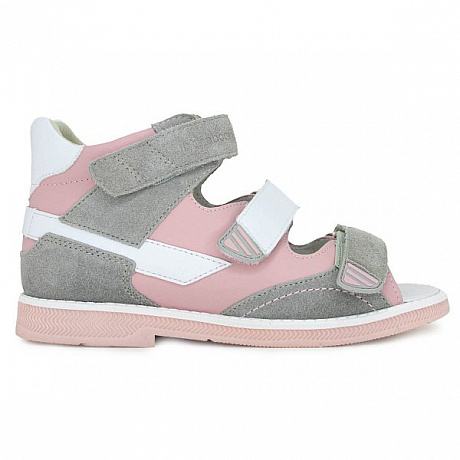 Сандали ортопедические Ортобум для девочек 27057-02 розовый туман. Изображение 2 из 5