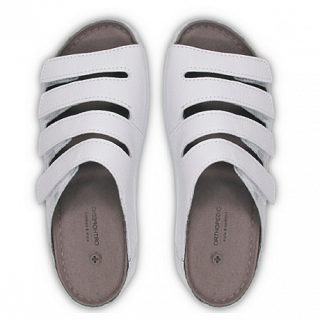 Сабо Luomma повседневные женские LM-703N.010B белый/милитари. Изображение 3 из 5