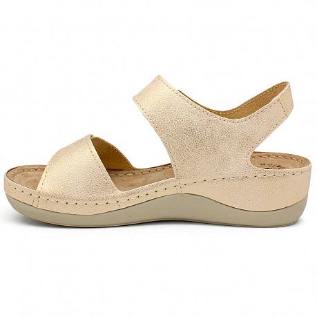 Сандали Fratelli Babb женские D-302 белое золото. Изображение 2 из 3