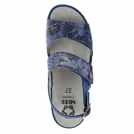 Сандалии Mubb женские 7901-24-8 синий/сине-серебряный. Изображение 3 из 5