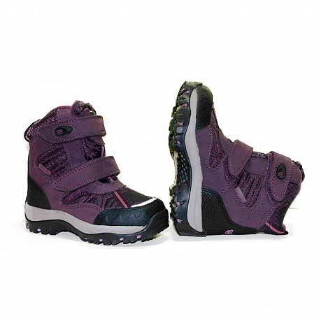 Ботинки Орсетто зимние мембранные для девочек 9811 фиолетовый. Изображение 2 из 2