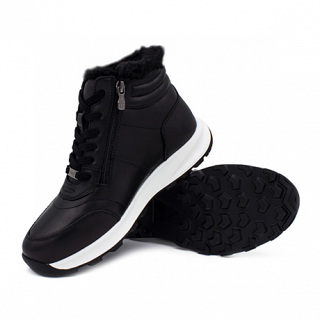 Полусапоги ортопедические Сурсил-Орто с шерстью женские 65-2401 черные. Изображение 4 из 5