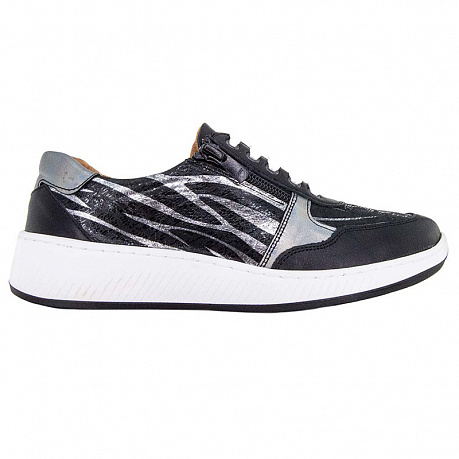 Кроссовки ортопедические Ортобум женские 32247-35 черные с принтом. Изображение 2 из 4