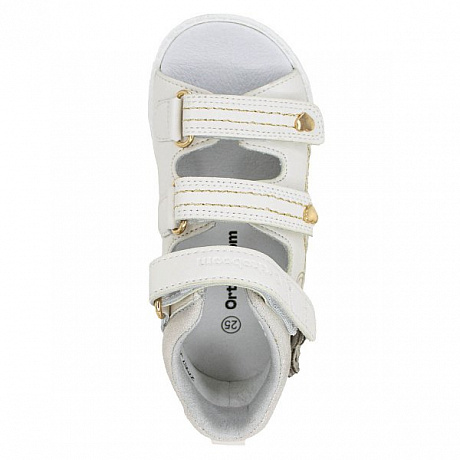 Сандали ортопедические Ортобум для девочек 27057-01 песочная бабочка. Изображение 3 из 6