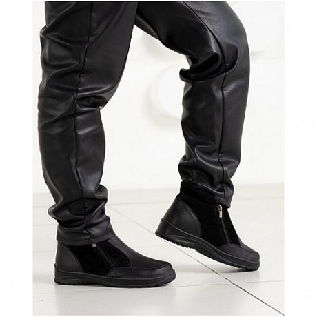 Сапоги ортопедические Ортомода с мехом женские 82414-X-C-201 черные. Изображение 4 из 4