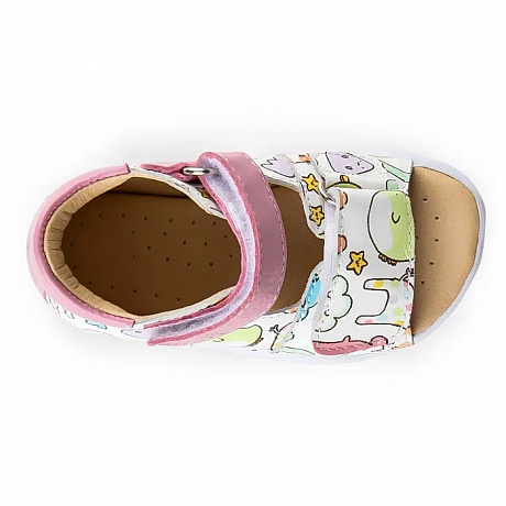 Сандалии ортопедические Твики для девочек TW-190-2 белый/розовый/принт. Изображение 5 из 5