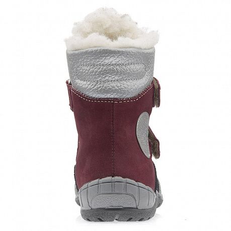 Ботинки Тапибу с шерстью для девочек FT-23020.20-WL06O.01 бордовые. Изображение 3 из 3