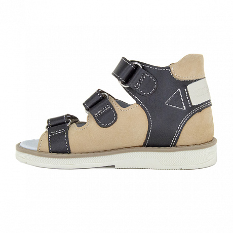 Сандали ортопедические Ортобум для мальчиков 25057-06 кофе с молоком. Изображение 2 из 5